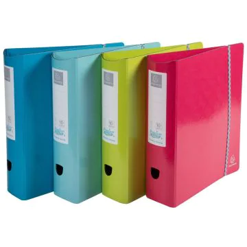 Photo Classeur à levier pour A4 - Dos de 80 mm - Assortiment EXACOMPTA 1928