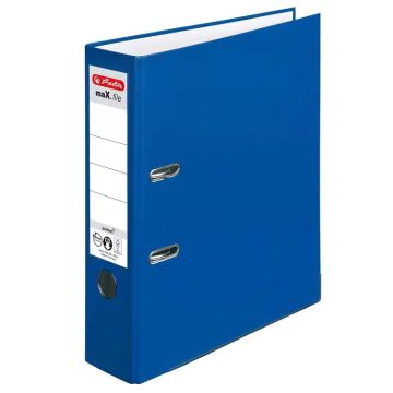 Photo Classeur à levier - Dos 80 mm - Bleu : HERLITZ Max File Protect 5480405