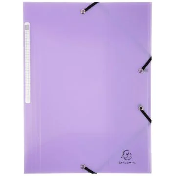 Photo Chemise A4 à élastiques en PP - Mauve EXACOMPTA Chromaline Pastel