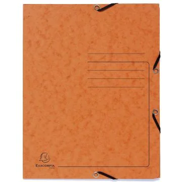 Photo Chemise imprimée à élastiques - 3 rabats - Orange EXACOMPTA