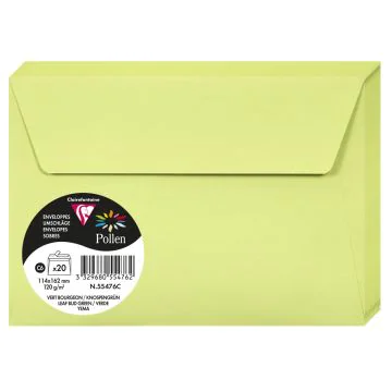 Photo Enveloppe POLLEN Vert Bourgeon Format  114 x 162 mm 55476C