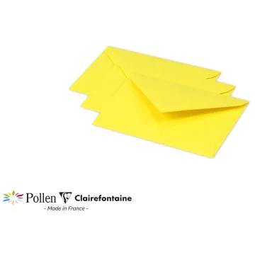 Photo Enveloppe POLLEN Jaune soleil Format  75 x 100 mm 5560C