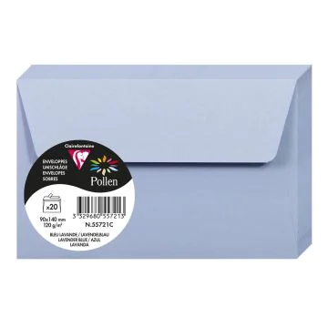 Photo Enveloppe POLLEN Bleu Lavande Format  90 x 140 mm 55721C