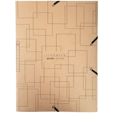 Photo Chemise à élastiques A4 - 3 rabats - Motifs géométriques EXACOMPTA Eterneco