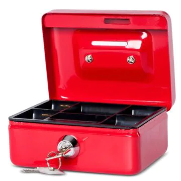 Photo Caissette à monnaie avec Tirelire - Rouge MAUL