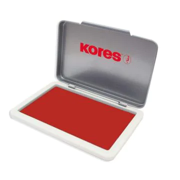 Photo Tampon encreur Metallica - Rouge : KORES SF71553