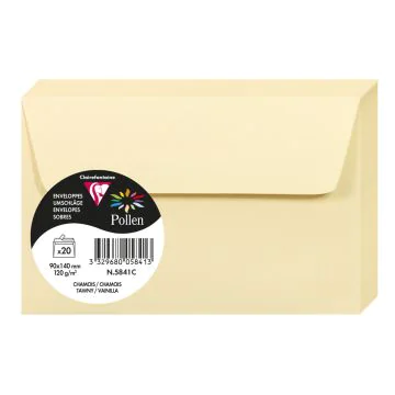 Photo Enveloppe POLLEN Chamois Format  90 x 140 mm 5841C