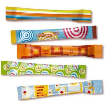 photo Sucre en poudre en stick : HELLMA Lot de 500