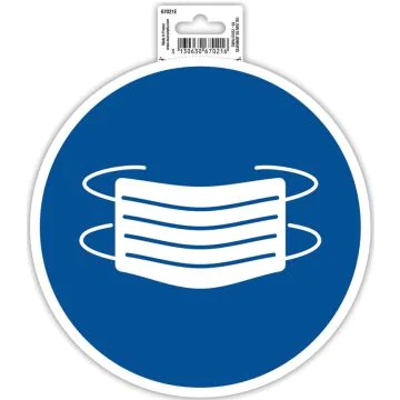 Photo Panneau adhésif - Masque obligatoire - Bleu EXACOMPTA
