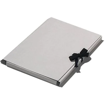 Photo Carton à dessin à ruban - A4 - Gris FOLIA Exemple