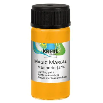 Photo KREUL : Peinture à marbrer Magic Marble - 20 ml - Flacon Jaune soleil