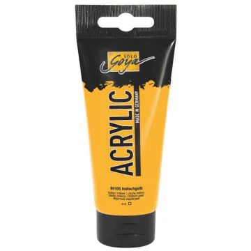 Photo Peinture acrylique Jaune indien Tube de 100 ml : KREUL Solo Goya Acrylic 84105