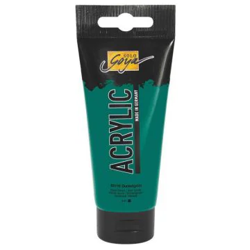 Photo Peinture acrylique Vert fonce Tube de 100 ml : KREUL Solo Goya Acrylic 84119