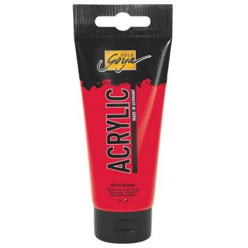 Photo Peinture acrylique Rouge pur Tube de 100 ml : KREUL Solo Goya Acrylic 84131