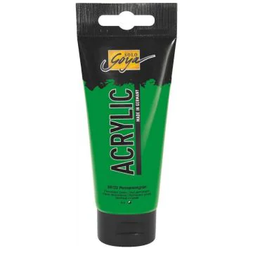 Photo Peinture acrylique Vert permanent Tube de 100 ml : KREUL Solo Goya Acrylic 84133