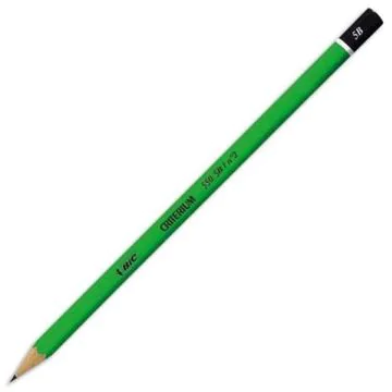 Photo BIC : Crayon graphite laqué en vert 5B - Critérium 550 - 857591