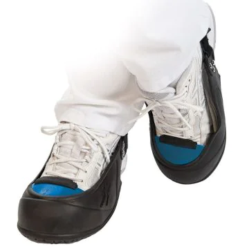 Photo Paire de surchaussures de sécurité - 34-38 - Noir/Bleu HYGOSTAR