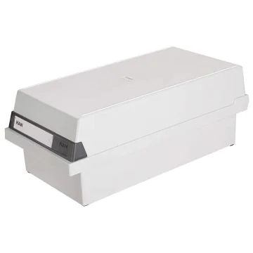 Photo Boite à couvercle pour 1300 cartes - A6 paysage - Gris : HAN 956-11
