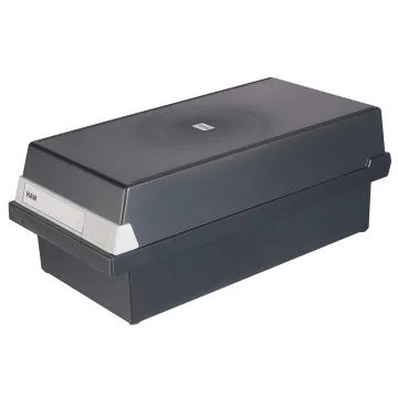 Photo Boite à couvercle pour 1300 cartes - A6 paysage - Noir : HAN 956-13 