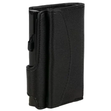 Photo Porte-monnaie avec porte-cartes - Simili-cuir - Noir CLICKSAFE