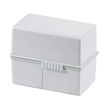 Photo Boite pour fiches en plastique - Format A6 - Gris clair : HAN 976-11 