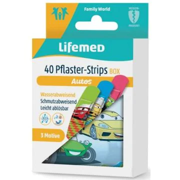 Photo Pansements pour enfants - 60 x 17 mm - Voitures - Boite LIFEMED