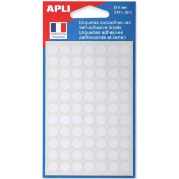Photo Pastilles adhésives 8 mm - Blanc AGIPA 111830