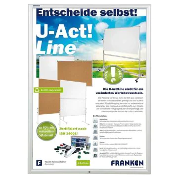 Photo Cadre porte-affiche sécurisé - Verrouillable - Format A1 : FRANKEN
