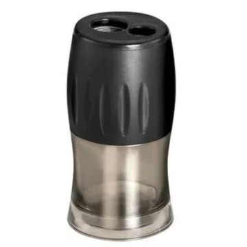 Photo Taille-crayons 2 trous - Plastique recyclé - Noir WONDAY Taill'Liberty 