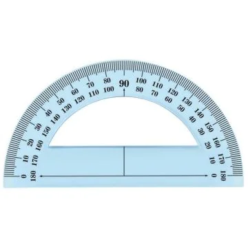 Photo Rapporteur géométrique en plastique incassable - 180 degrés WONDAY