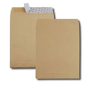 Photo Pochettes kraft armé à soufflet 30 mm - 250 x 353 mm : GPV Lot de 50