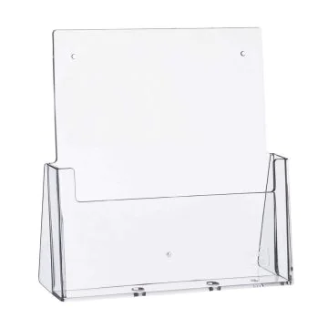 Photo Présentoir de table - 1 compartiment A4 - Transparent : HELIT H2352302