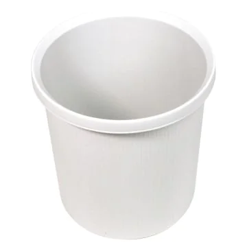 Photo Corbeille à papier lignée - 18 litres - Gris HELIT H6105782