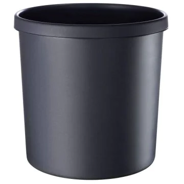 Photo Corbeille à papier ininflammable - 18 litres Noir : HELIT H6106495
