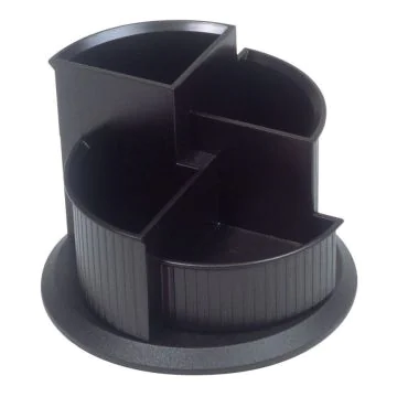 Photo Pot à crayons rotatif - Linear - Noir : HELIT H6390595