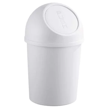 Photo Corbeille à papier avec couvercle 6 litres - Gris clair : HELIT H2401082