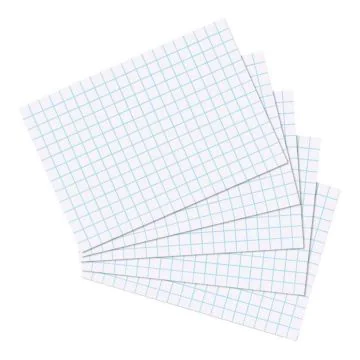 Lot de 100 fiches Bristol quadrillées - 105 x 148 mm - Blanc HERLITZ 10621415 