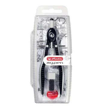 Photo Compas à réglage rapide - My pen - Noir/Gris : HERLITZ  11122322