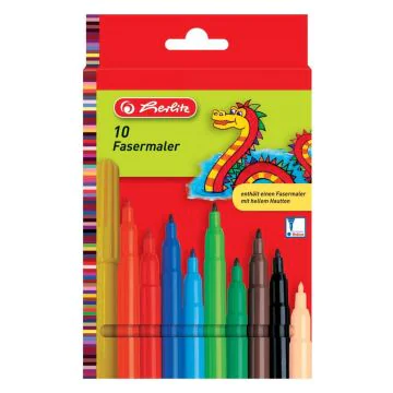 Photo Lot de 10 feutres - Assortiment de couleurs : HERLITZ 8649139