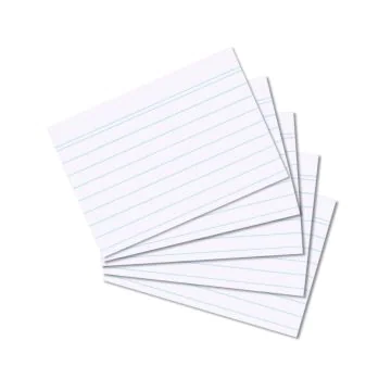 Photo Lot de 100 fiches Bristol lignées - 52 x 74 mm - Blanc : HERLITZ 10621464 