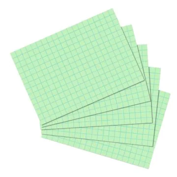 Photo Lot de 100 fiches Bristol quadrillées - 74 x 105 mm - Vert : HERLITZ 10901494 