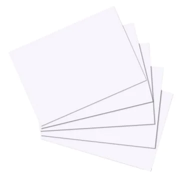 Photo Lot de 100 fiches Bristol unies - 105 x 148 mm - Blanc : HERLITZ 10621423  
