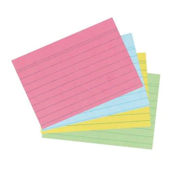 Photo Lot de 200 fiches Bristol lignées - 74 x 105 mm - Assortiment : HERLITZ  10836245