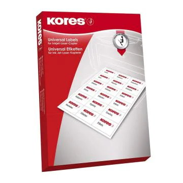 Photo Étiquettes adhésives - 105 x 42,3 mm : KORES L10542