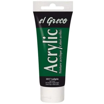 Peinture acrylique EL Greco - 75 ml - Vert feuillage C. KREUL  tube