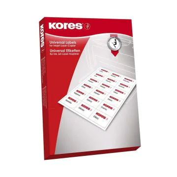 Photo Etiquettes Dos de classeur - 61 x 192 mm - Rouge : KORES