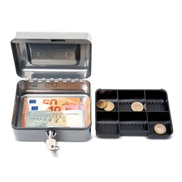 Photo 56101 MAUL : Caissette à monnaie - Argent - 152 x 125 x 81 mm