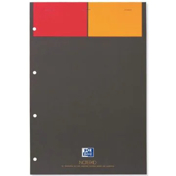 Image OXFORD : Bloc-notes Notepad quadrillé- A4+ - Feuille blanche 100101876