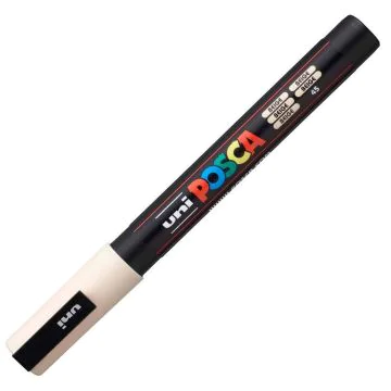 Marqueur peinture Posca PC 3M - Beige UNI-BALL photo