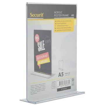 Présentoir de table A5 - 148 x 210 mm SECURIT Photo